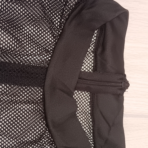 Sexy See-Through Mesh Dress Spaghetti Strap Leaf Print Romper Set - Picture 7 of 15